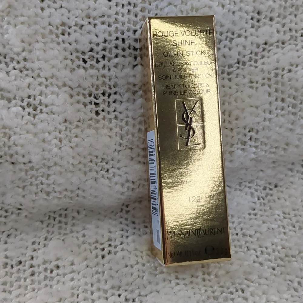 Yves Saint Laurent Volupté Shine Lipstick, Burnt Zellige (122), 3.2g/0.11oz